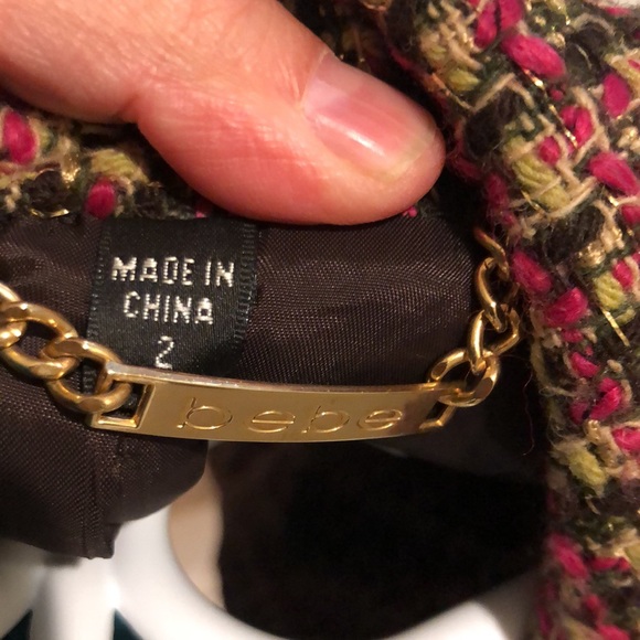 Bebe moto jacket with pockets NWT size 2 - Picture 12 of 15